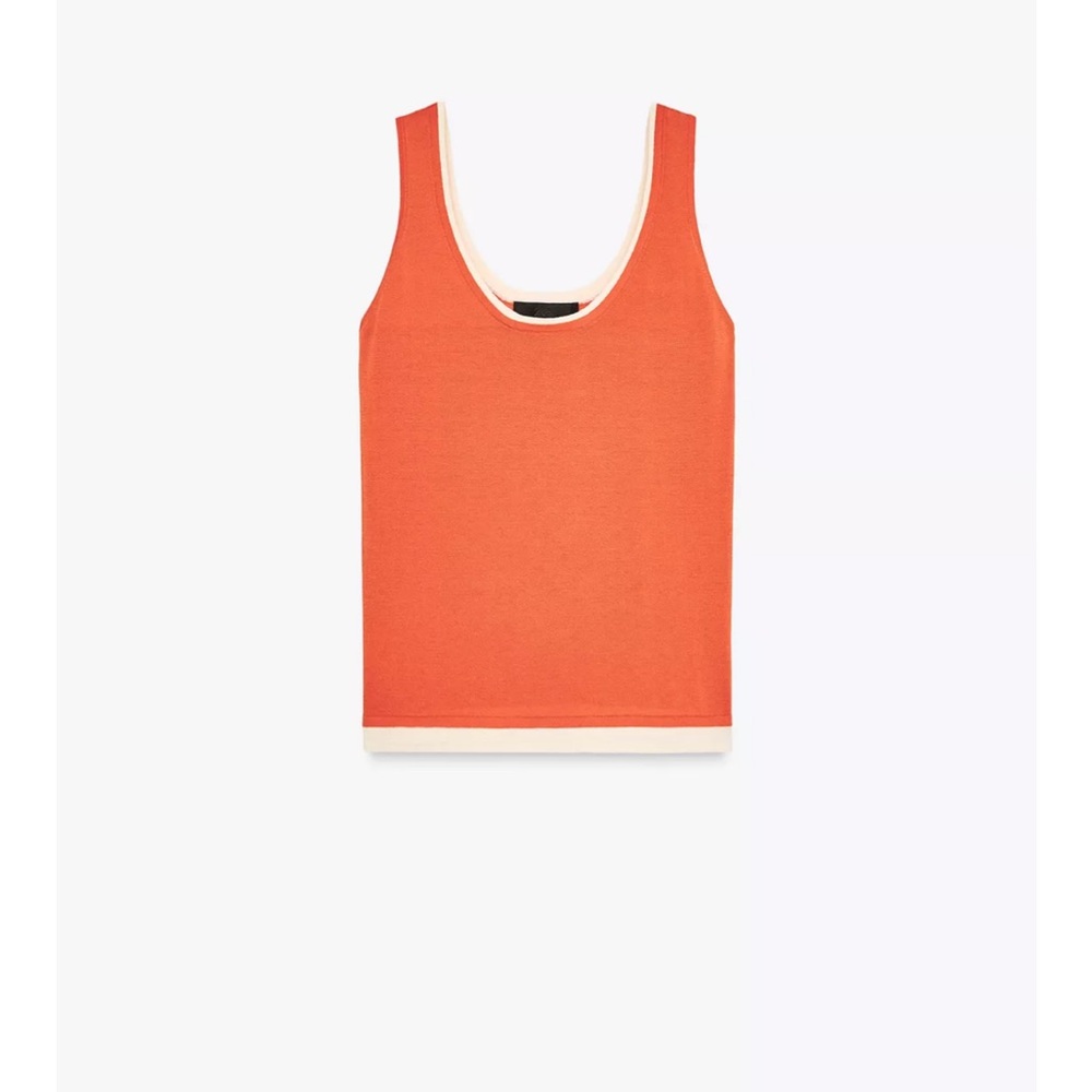 Zara Double Layer Orange Tank | NWOT | Sold Out Online